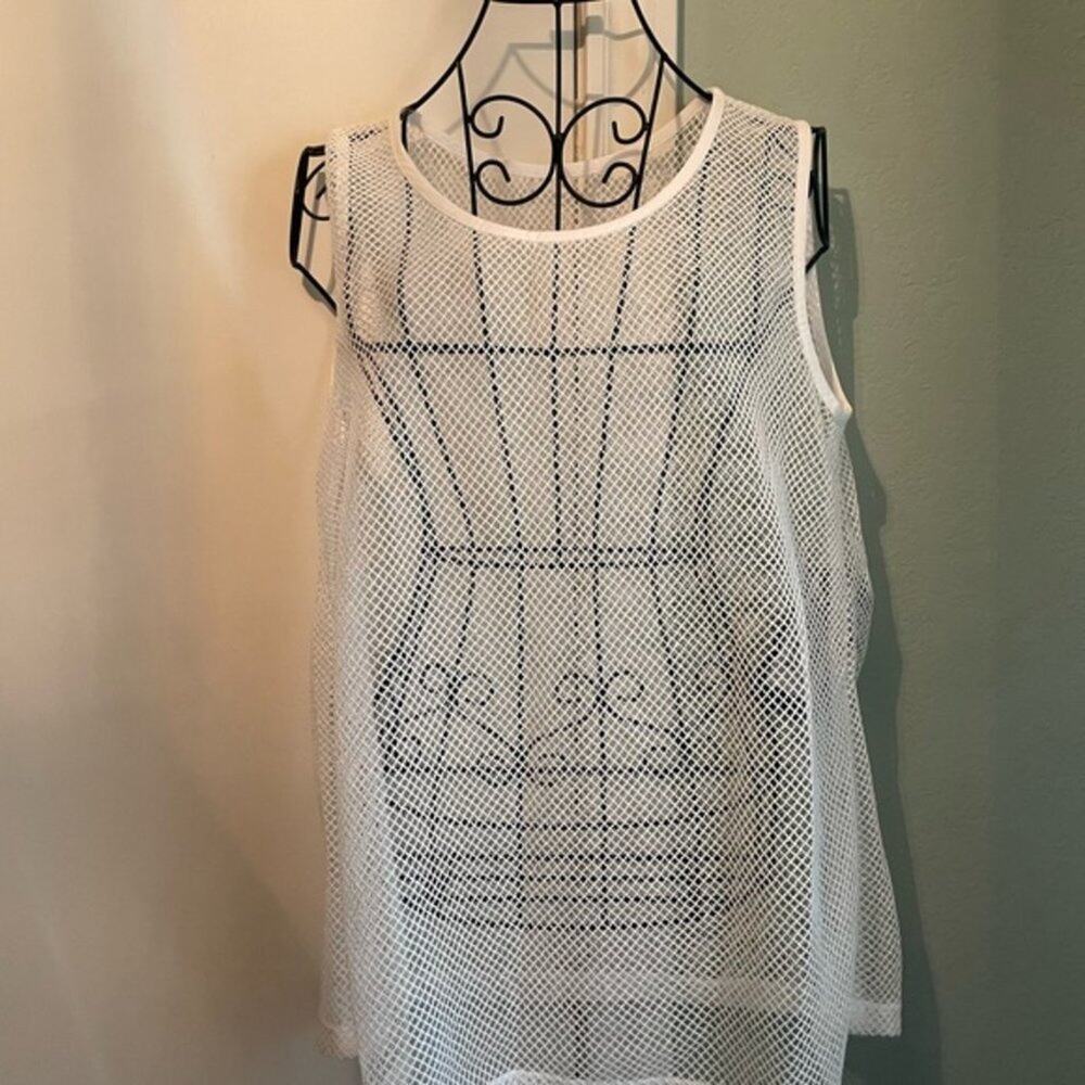 Dolce & Gabbana white Mesh Tank Top size 8